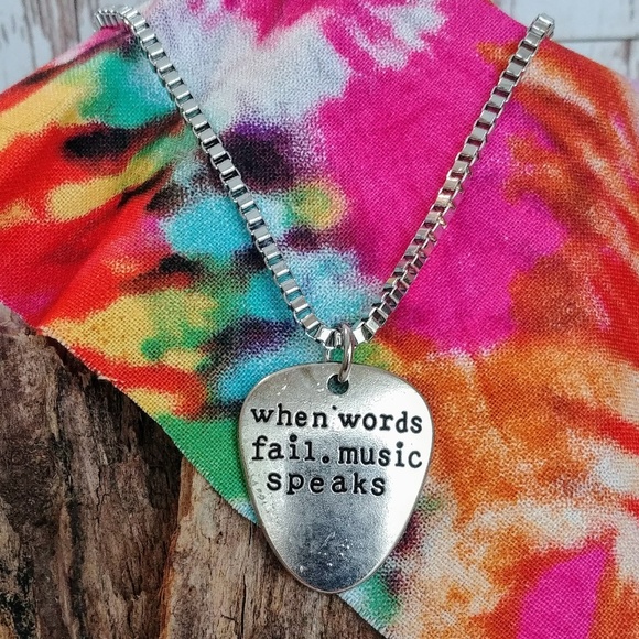 Jewelry - Nostalgic Guitar Pick Pendent